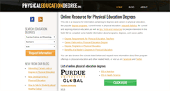 Desktop Screenshot of physicaleducationdegree.org